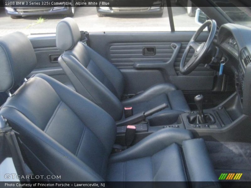 Alpine White / Blue 1988 BMW 3 Series 325i Convertible