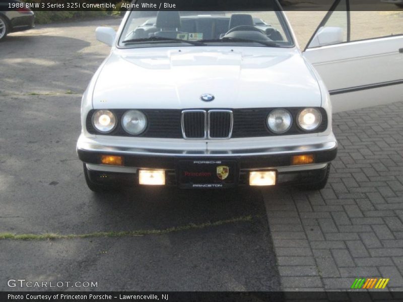 Alpine White / Blue 1988 BMW 3 Series 325i Convertible