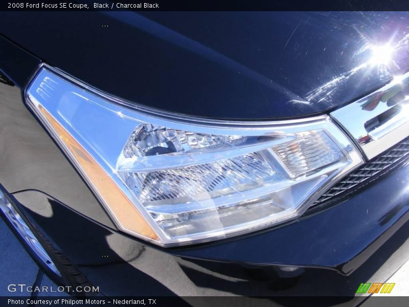 Black / Charcoal Black 2008 Ford Focus SE Coupe
