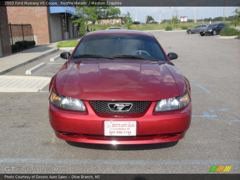 Redfire Metallic / Medium Graphite 2003 Ford Mustang V6 Coupe
