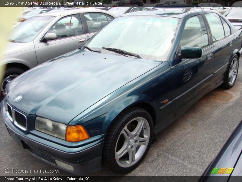 Green Metallic / Beige 1995 BMW 3 Series 318i Sedan