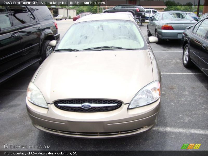 Arizona Beige Metallic / Medium Parchment 2003 Ford Taurus SES