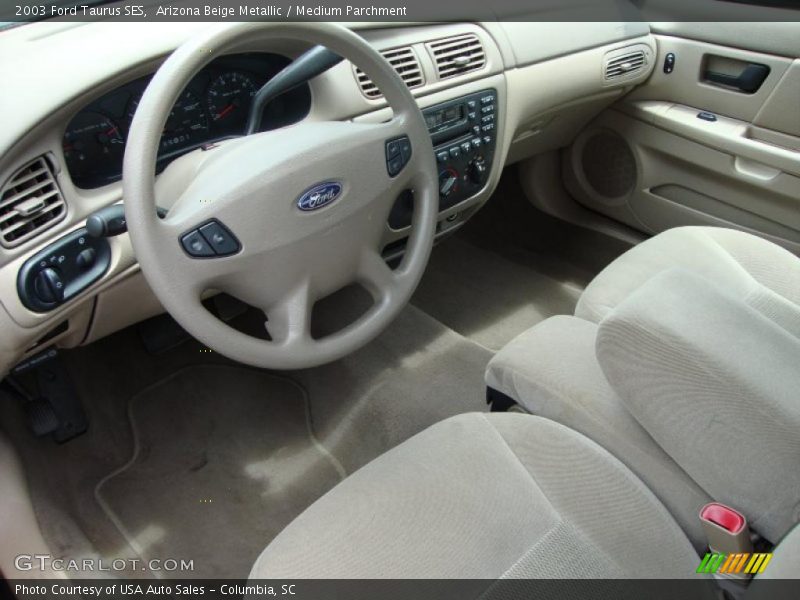 Arizona Beige Metallic / Medium Parchment 2003 Ford Taurus SES