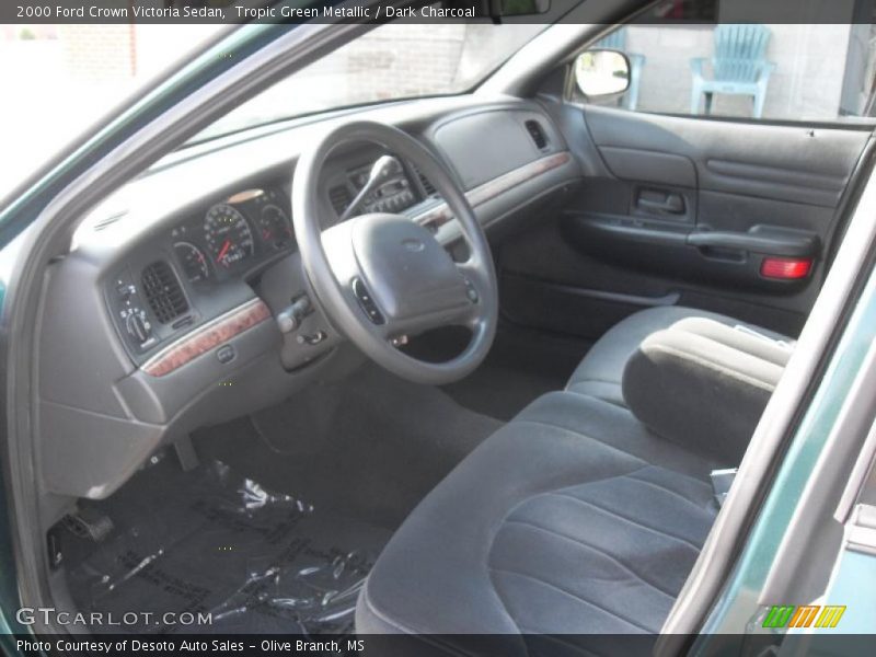 Tropic Green Metallic / Dark Charcoal 2000 Ford Crown Victoria Sedan