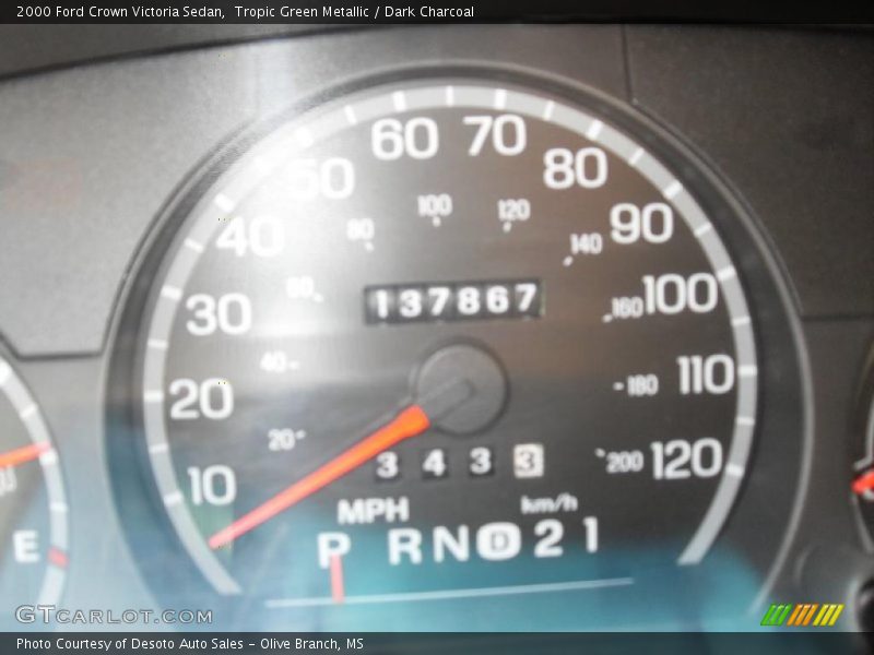 Tropic Green Metallic / Dark Charcoal 2000 Ford Crown Victoria Sedan