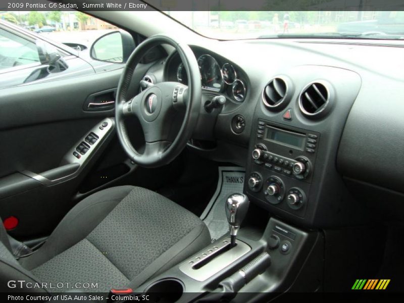Summit White / Ebony 2009 Pontiac G6 Sedan