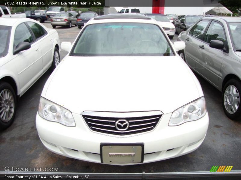 Snow Flake White Pearl / Beige 2002 Mazda Millenia S