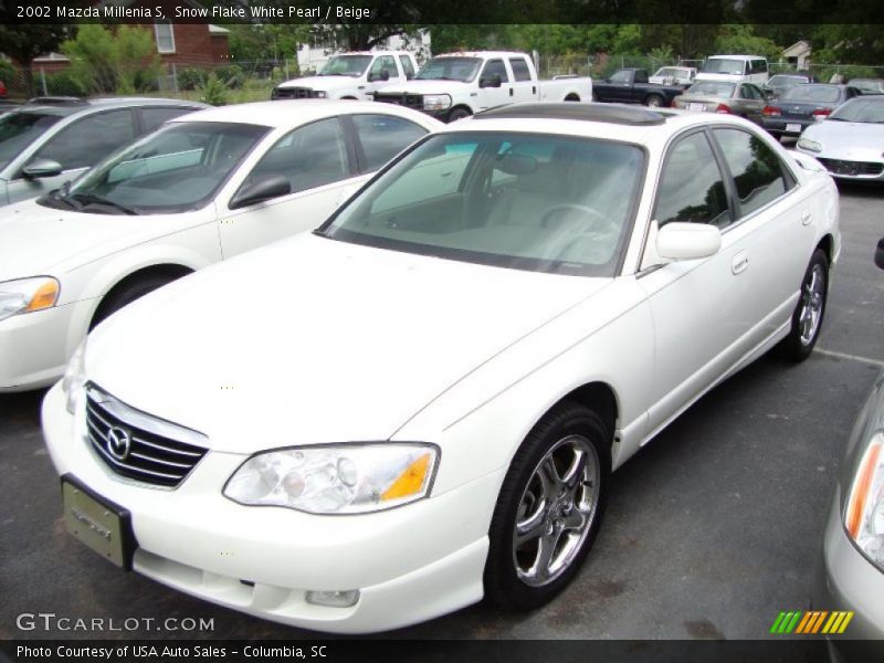Snow Flake White Pearl / Beige 2002 Mazda Millenia S