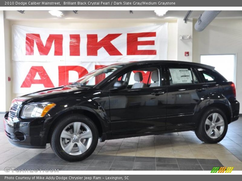 Brilliant Black Crystal Pearl / Dark Slate Gray/Medium Graystone 2010 Dodge Caliber Mainstreet