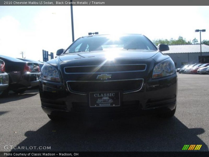 Black Granite Metallic / Titanium 2010 Chevrolet Malibu LS Sedan