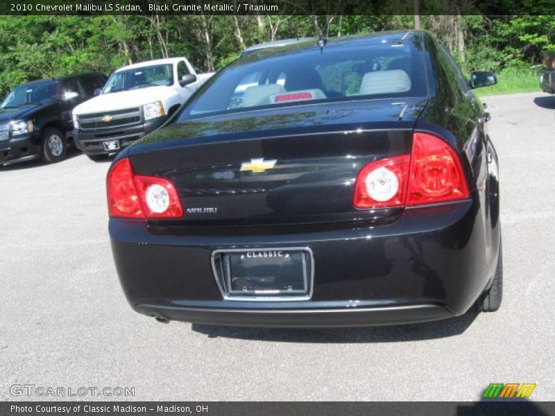 Black Granite Metallic / Titanium 2010 Chevrolet Malibu LS Sedan