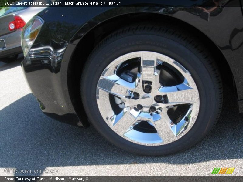 Black Granite Metallic / Titanium 2010 Chevrolet Malibu LS Sedan