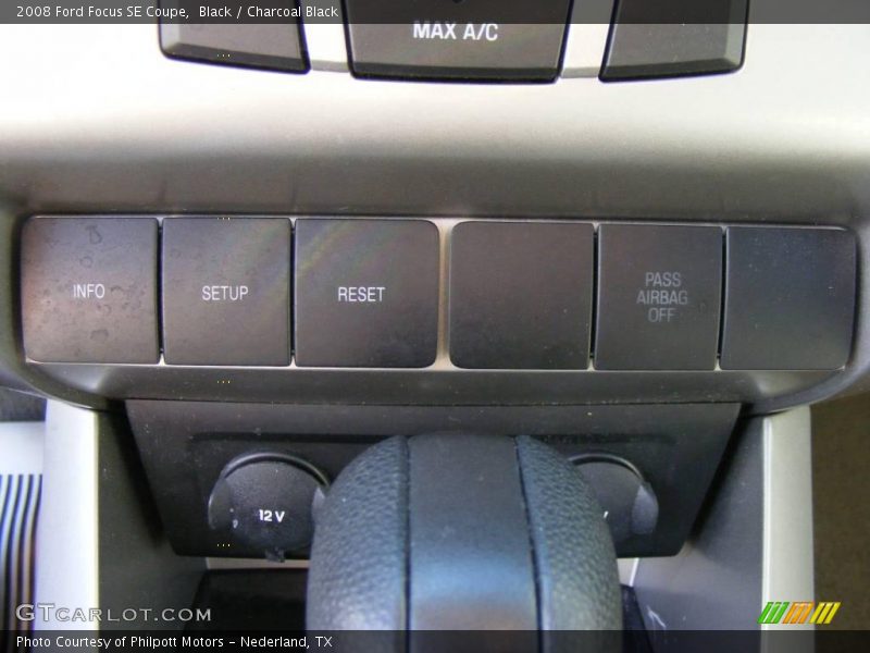 Black / Charcoal Black 2008 Ford Focus SE Coupe