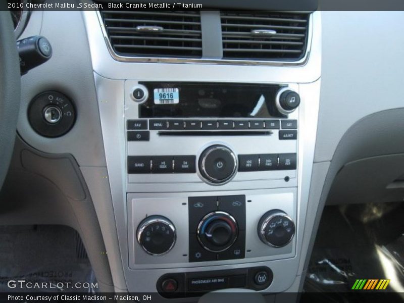 Black Granite Metallic / Titanium 2010 Chevrolet Malibu LS Sedan