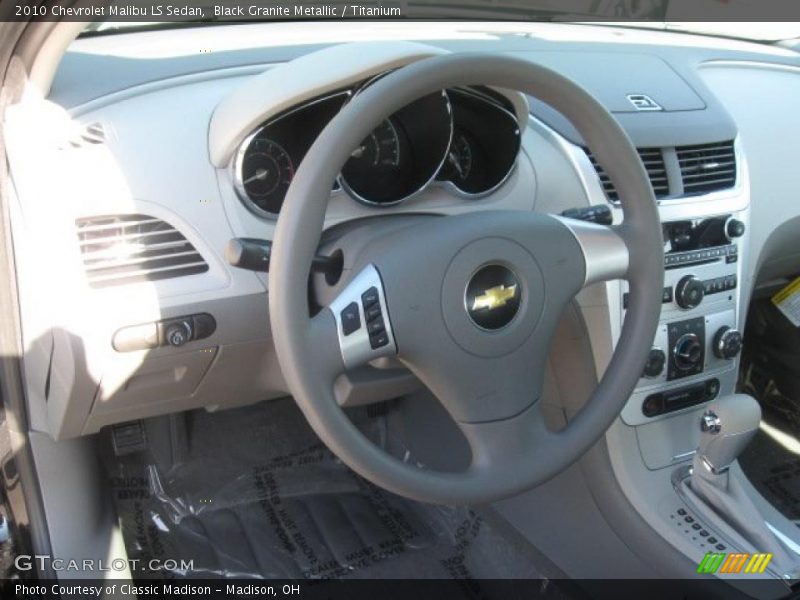 Black Granite Metallic / Titanium 2010 Chevrolet Malibu LS Sedan