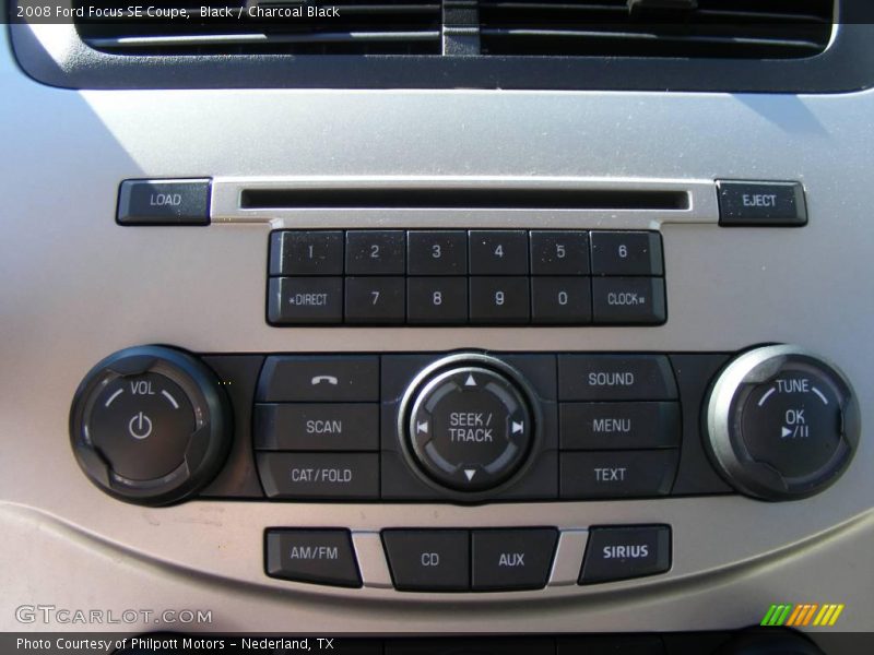 Black / Charcoal Black 2008 Ford Focus SE Coupe