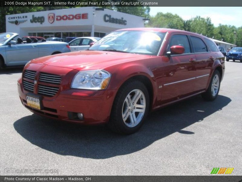 Inferno Red Crystal Pearl / Dark Slate Gray/Light Graystone 2006 Dodge Magnum SXT