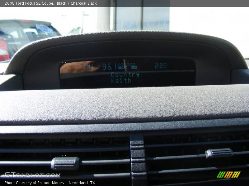 Black / Charcoal Black 2008 Ford Focus SE Coupe