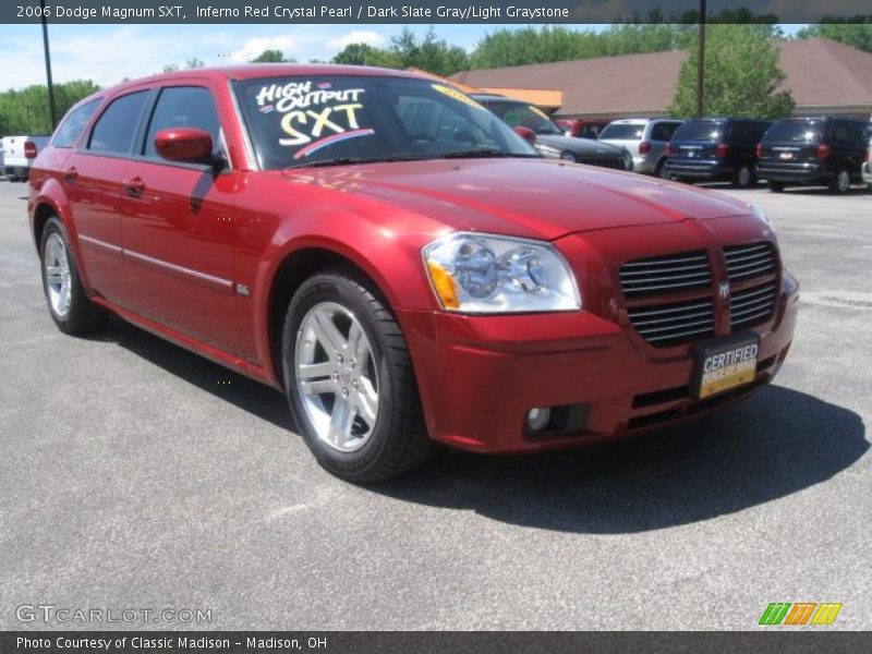 Inferno Red Crystal Pearl / Dark Slate Gray/Light Graystone 2006 Dodge Magnum SXT