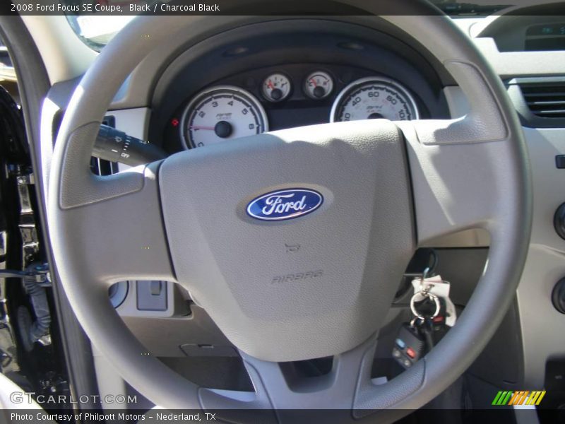 Black / Charcoal Black 2008 Ford Focus SE Coupe