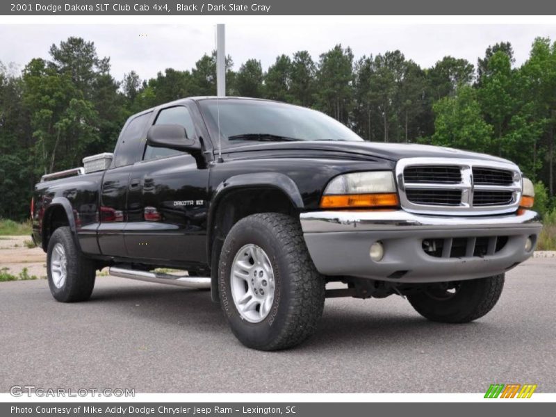 Black / Dark Slate Gray 2001 Dodge Dakota SLT Club Cab 4x4