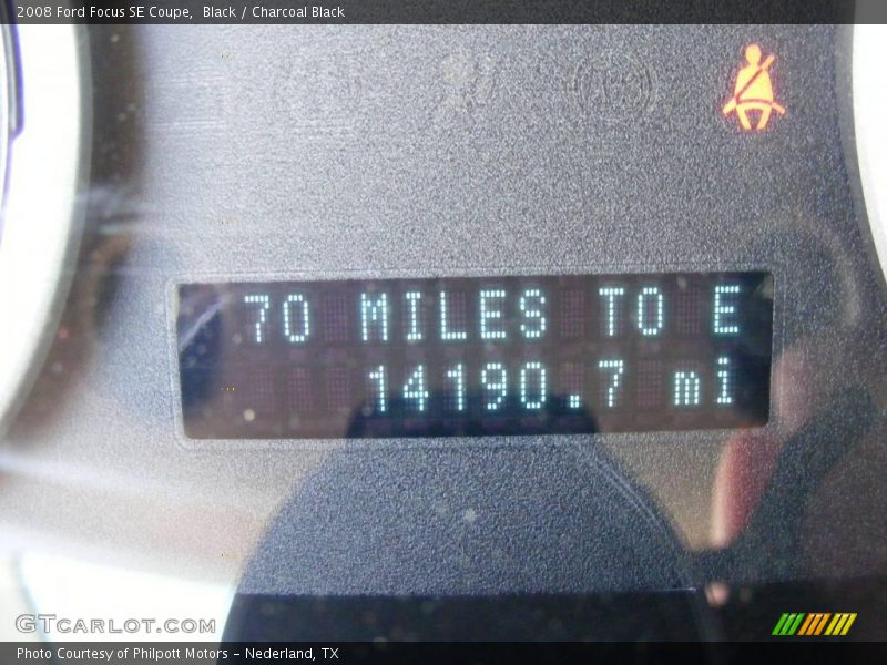 Black / Charcoal Black 2008 Ford Focus SE Coupe