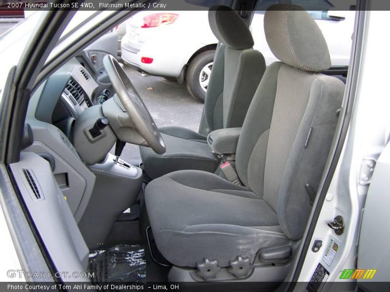 Platinum Metallic / Gray 2007 Hyundai Tucson SE 4WD