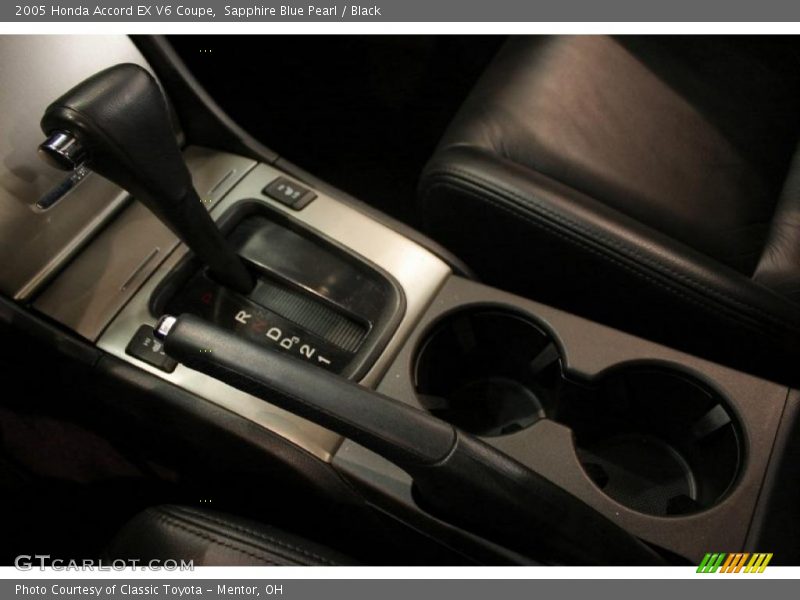 Sapphire Blue Pearl / Black 2005 Honda Accord EX V6 Coupe