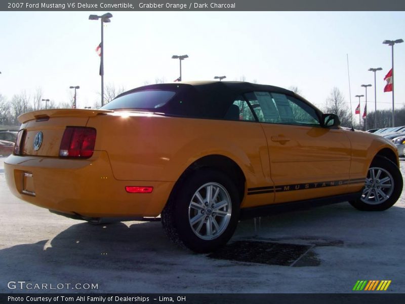 Grabber Orange / Dark Charcoal 2007 Ford Mustang V6 Deluxe Convertible