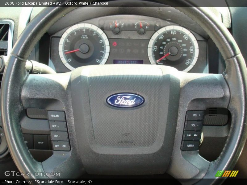 Oxford White / Charcoal 2008 Ford Escape Limited 4WD