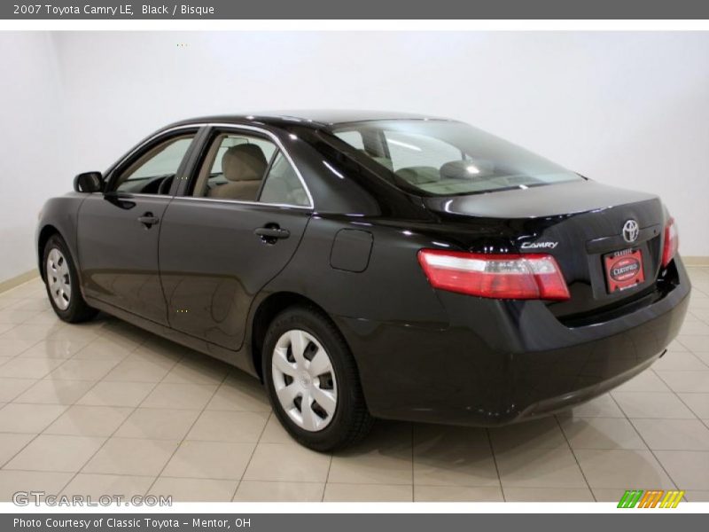 Black / Bisque 2007 Toyota Camry LE