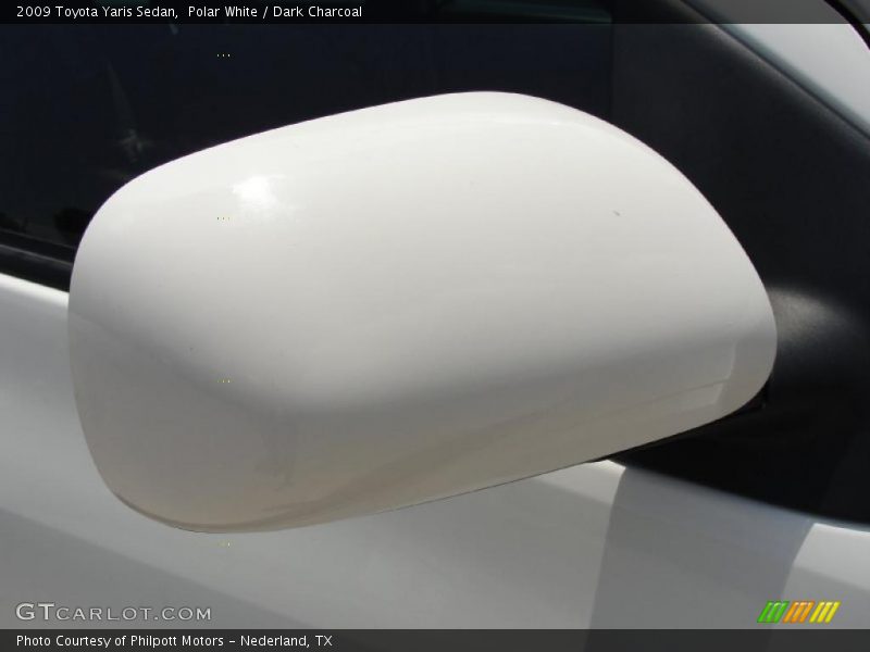 Polar White / Dark Charcoal 2009 Toyota Yaris Sedan