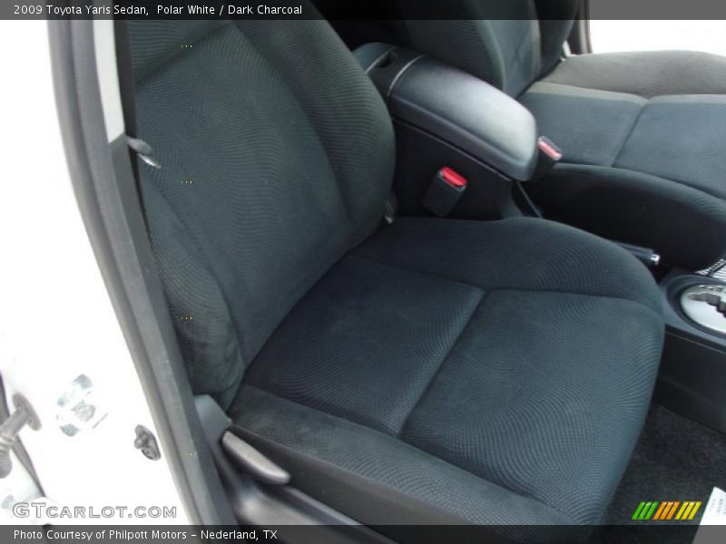 Polar White / Dark Charcoal 2009 Toyota Yaris Sedan