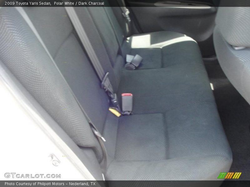 Polar White / Dark Charcoal 2009 Toyota Yaris Sedan