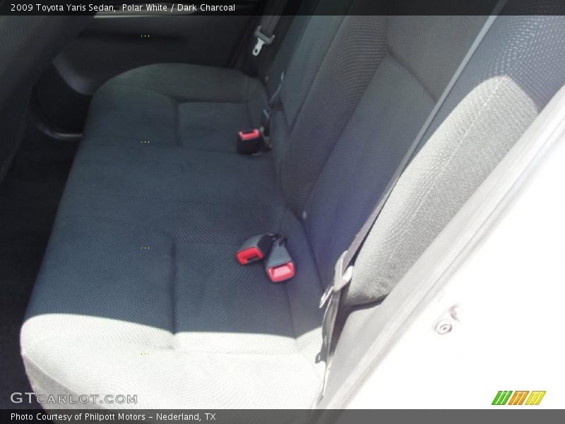 Polar White / Dark Charcoal 2009 Toyota Yaris Sedan