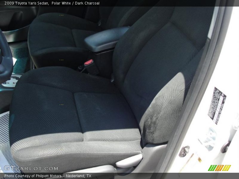 Polar White / Dark Charcoal 2009 Toyota Yaris Sedan