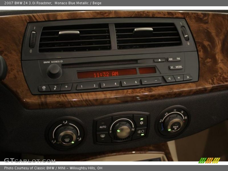 Monaco Blue Metallic / Beige 2007 BMW Z4 3.0i Roadster
