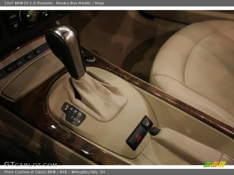 Monaco Blue Metallic / Beige 2007 BMW Z4 3.0i Roadster