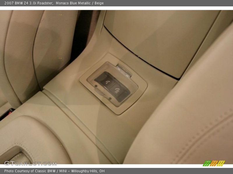 Monaco Blue Metallic / Beige 2007 BMW Z4 3.0i Roadster