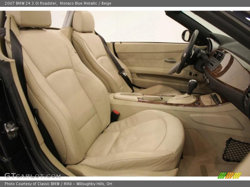 Monaco Blue Metallic / Beige 2007 BMW Z4 3.0i Roadster