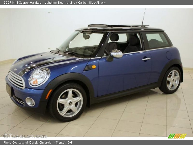 Lightning Blue Metallic / Carbon Black/Black 2007 Mini Cooper Hardtop