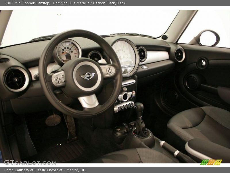 Lightning Blue Metallic / Carbon Black/Black 2007 Mini Cooper Hardtop