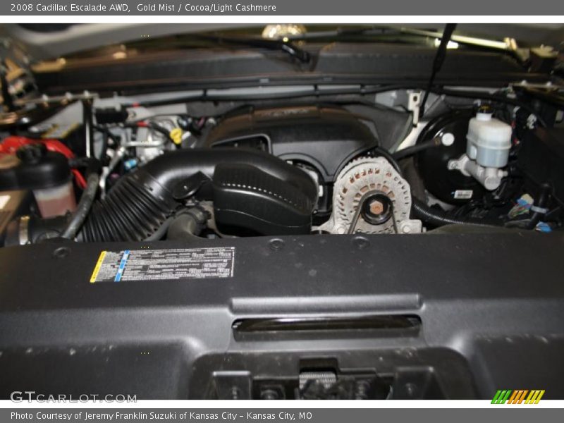 Gold Mist / Cocoa/Light Cashmere 2008 Cadillac Escalade AWD