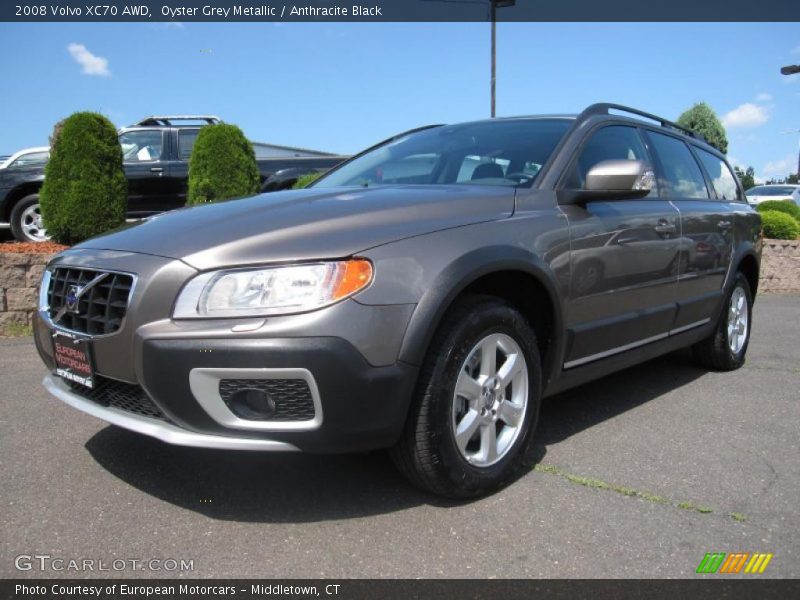 Oyster Grey Metallic / Anthracite Black 2008 Volvo XC70 AWD