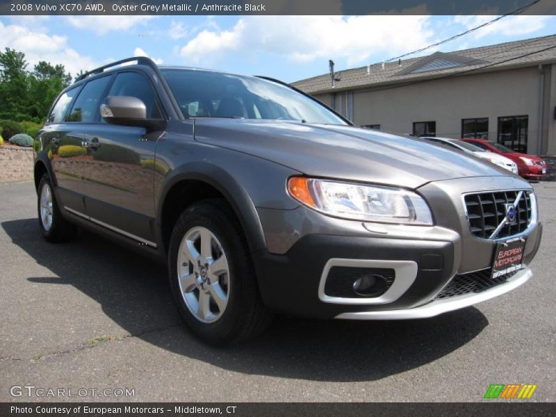 Oyster Grey Metallic / Anthracite Black 2008 Volvo XC70 AWD