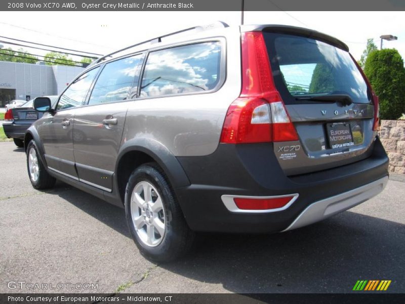 Oyster Grey Metallic / Anthracite Black 2008 Volvo XC70 AWD