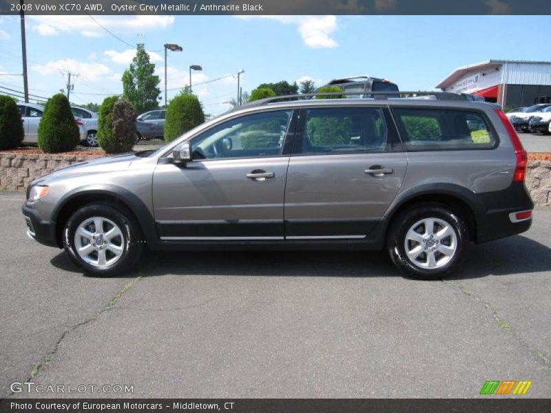 Oyster Grey Metallic / Anthracite Black 2008 Volvo XC70 AWD