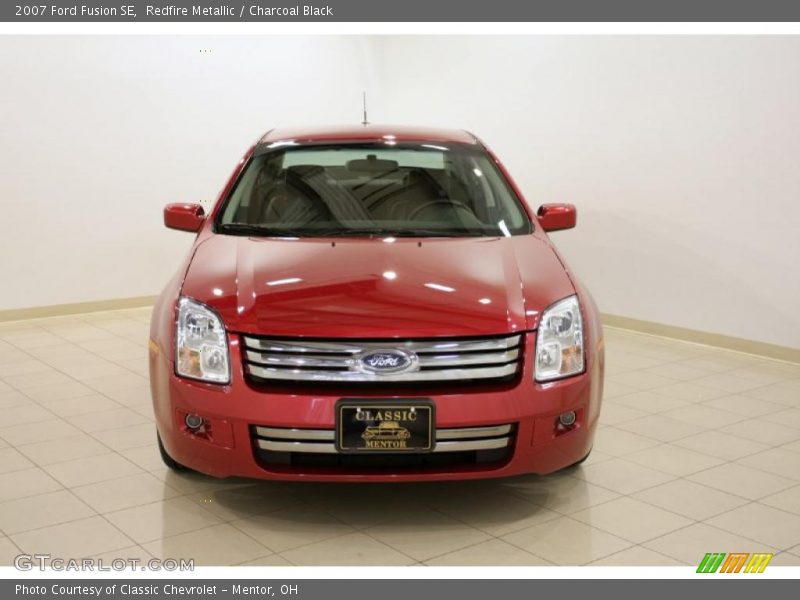 Redfire Metallic / Charcoal Black 2007 Ford Fusion SE