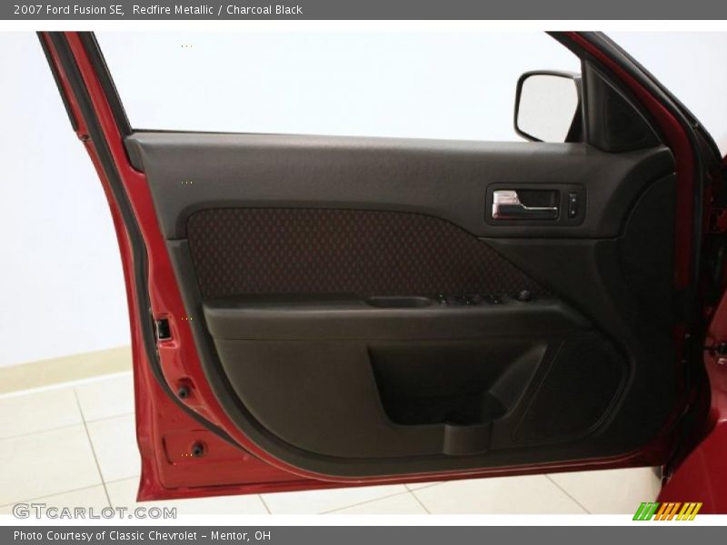 Redfire Metallic / Charcoal Black 2007 Ford Fusion SE