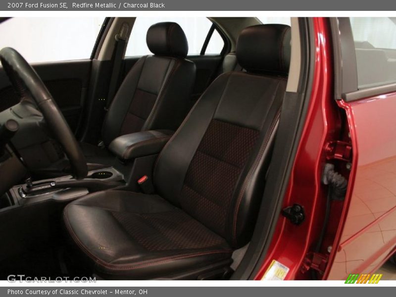 Redfire Metallic / Charcoal Black 2007 Ford Fusion SE